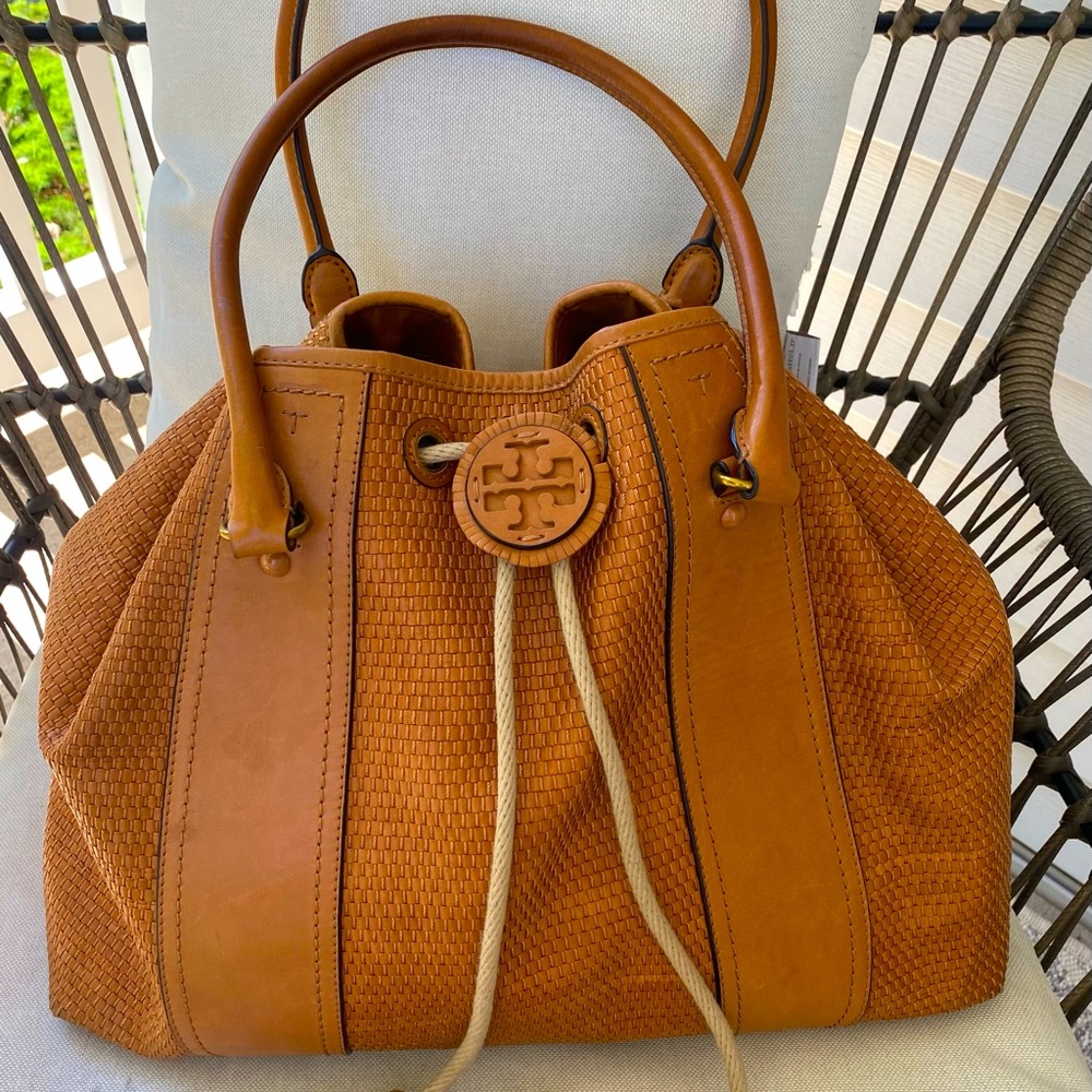 Tory Burch Amalfi Leather Tote